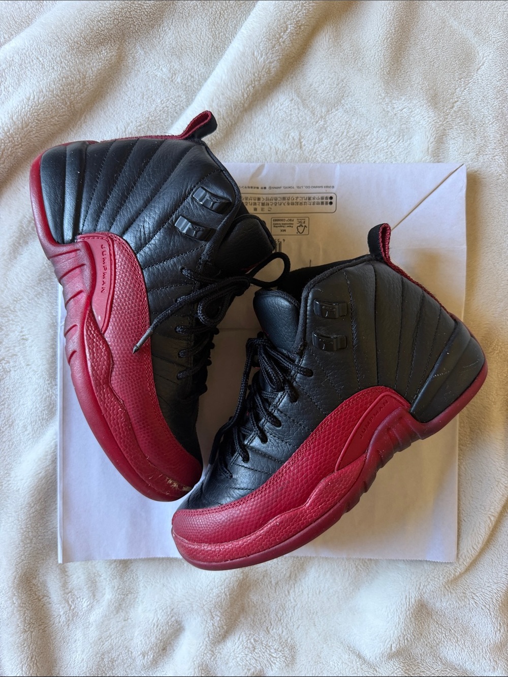 Nike Kids' Black and Red High-Top Basketball Sneakers